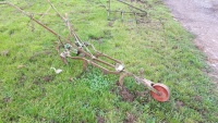 Antique horse drawn cultivator