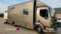 2004 DAF LF 45.150 7.5T horsebox, cab tilts, crawl through, gas cooker/fridge, wc, stalls for 3 with living, MOT 31.08.25 - 00’S 303667km - 5 former keepers - HPi clear - PF4UWM - V5 in office, key in office - 20