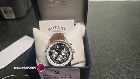 Rotary Chrono Speed gents watch with box and papers