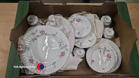 Box of Royal Albert tableware