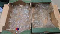 2 x boxes of assorted glassware