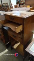 Vintage oak sheet music cabinet - 3