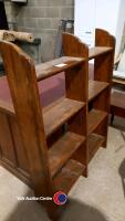 Vintage wooden shelving unit - 2