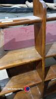 Vintage wooden shelving unit - 3