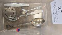 Silver pen knife and book mark plus 3 other silver hallmarked items - 2