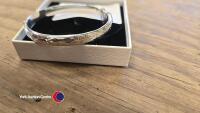 Hallmarked old silver bangle