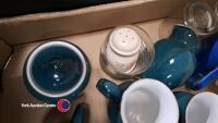 2 x boxes of cutlery and knives plus cups and storage jars - 11