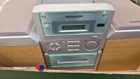 Sharp mini music system with 2 speakers - 2