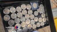 Two trays of 80 Crown coins - 7