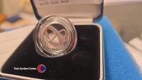 2007 Silver proof £1 coin with box and certificate - 2
