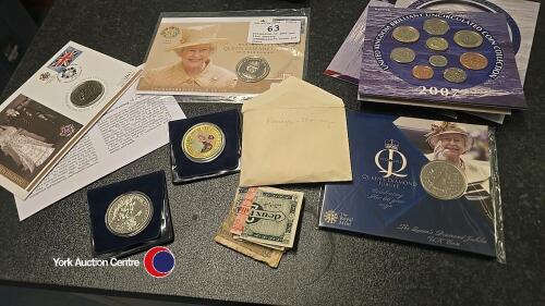 Collection of 20th and 21st century commemorative crown and coins