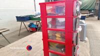 Avengers children's storage box with 5 drawers plus contents - 7