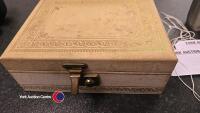 Jewellery box and contents inc some silver items - 6