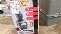 Box of wood cutting drill bits, assorted drill bits and drill bit sharpener - 4