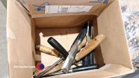 Box of chisels and wood turning chisels - 3