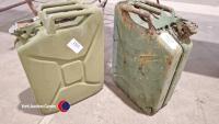 2 vintage jerry cans - 2