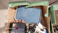 2 x boxes of assorted hand tools, chisels, spanners and security lamp - 4