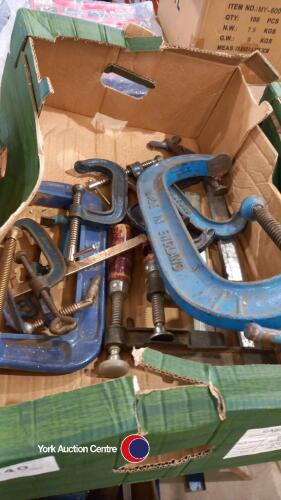 Box of large G clamps