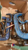 Box of large G clamps - 2