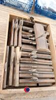 Box of vintage edging planes - 2
