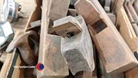 Box of large vintage wooden planes - 4