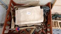 2 x wooden tool boxes, box of saw blades, socket set, tap and die set and a Bosch electric cutter - 2