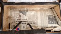 2 x wooden tool boxes, box of saw blades, socket set, tap and die set and a Bosch electric cutter - 7