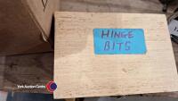 Box of router bits, 4 quality bits plus router - 6