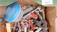 2 x boxes of assorted garage tools including pop riveter and panel beating hammers - 7