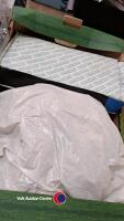 3 x boxes of assorted household and garage items including tile cutter and sink mixer taps - 3