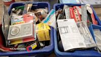 2 x boxes of assorted garage tools