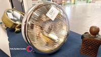 Large vintage Lucas chrome headlamp