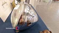 Large vintage Lucas chrome headlamp - 3