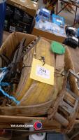 2 x 3 tonne lifting straps. Wire rope. 4m load strap.