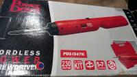 Black & Decker drill plus Power Devil cordless screwdriver, brand new in box