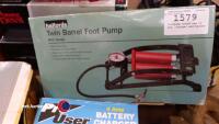 Footpump brand new in box, charger and hoover - 4