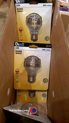 Box of E27 light bulbs
