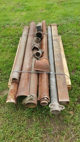 Quantity of new cast iron gutters