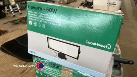 Pair of new Davern integrated LED floodlights with PIR