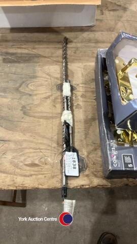 3 x SDS drill bits, 12mm dia x 260mm l, 16mm dia x 260mm l and 16mm dia x ?mm l