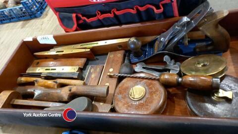 Box of vintage tools