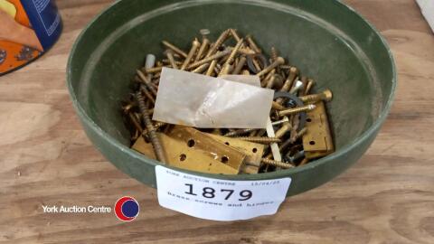 Brass screws and hinges