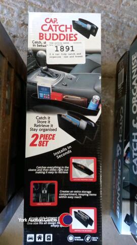 2 x car tidy catch and organise, new and boxed