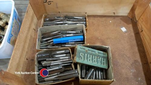 170 HSS hand taps, 30 WHIT-42BSF - 15 UNC - 83 UNF