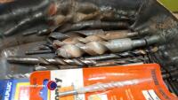 7 x drill bits, new, and quantity of used drill bits - 2