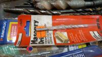 7 x drill bits, new, and quantity of used drill bits - 3