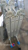MacAllister 3.30m Combination ladder with platform. Used domestically only, almost as new. - 2