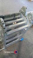 MacAllister 3.30m Combination ladder with platform. Used domestically only, almost as new. - 3