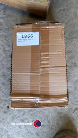 Cable clips 10mm x 25 packs of 50
