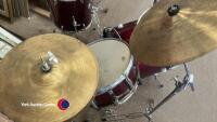 C B Drums full drum kit c/w snare drum, drum sticks, Paiste ride cymbal and seat - 5